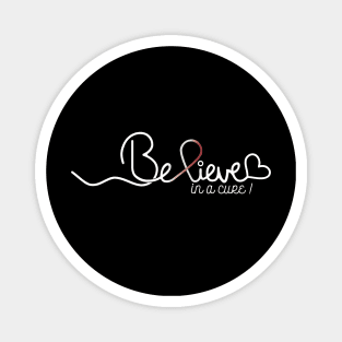 Believe- Head Neck Cancer Gifts Head Neck Cancer Awareness Magnet